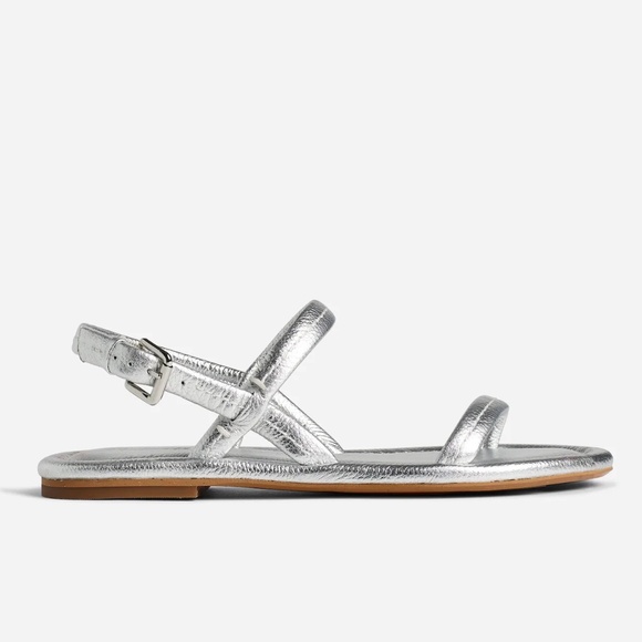 Madewell Silver Sandals - Picture 2 of 8